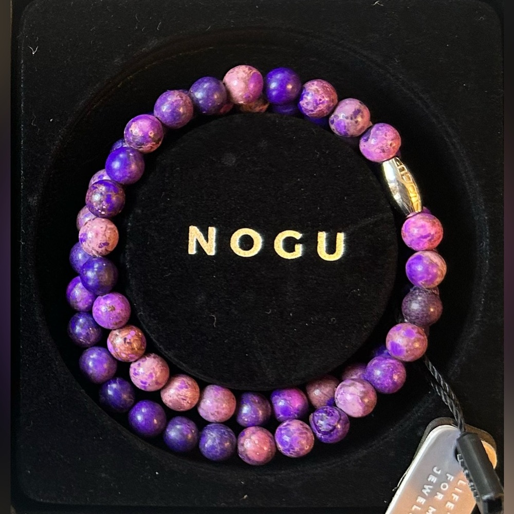💜💜 NOGU Purple Regalite Silver Gemstone Wrap 💜💜